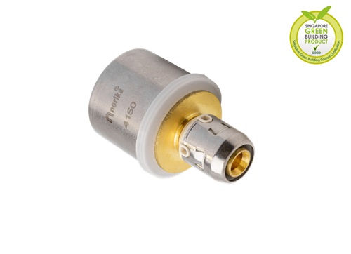 PEX F5 Press-Fit to PEX F6 Push-Fit Reducer